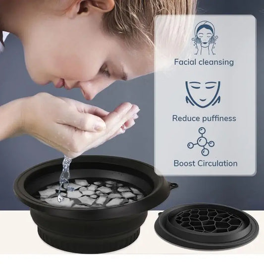 Foldable Ice Bath Facial Bowl - Cooling Beauty Tool