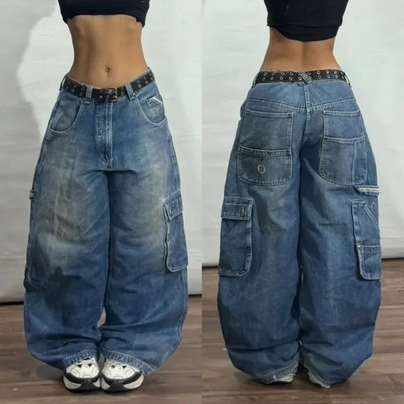 Y2K Loose Fit Denim Jeans – Casual Streetwear Style