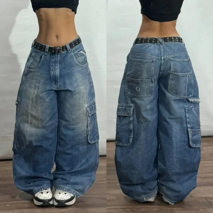Y2K Loose Fit Denim Jeans – Casual Streetwear Style