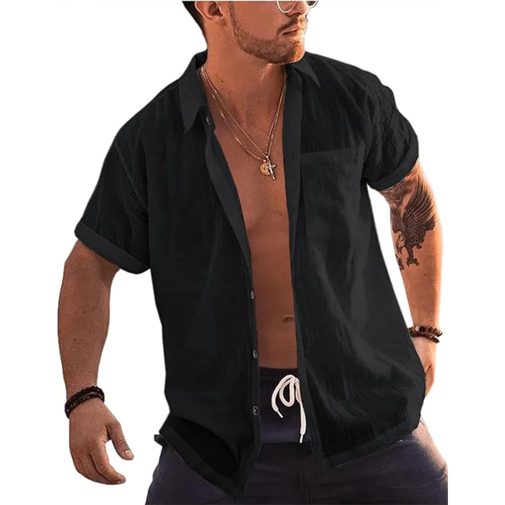 Coastal Cotton Button-Up