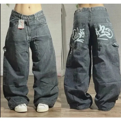 Y2K Loose Fit Denim Jeans – Casual Streetwear Style