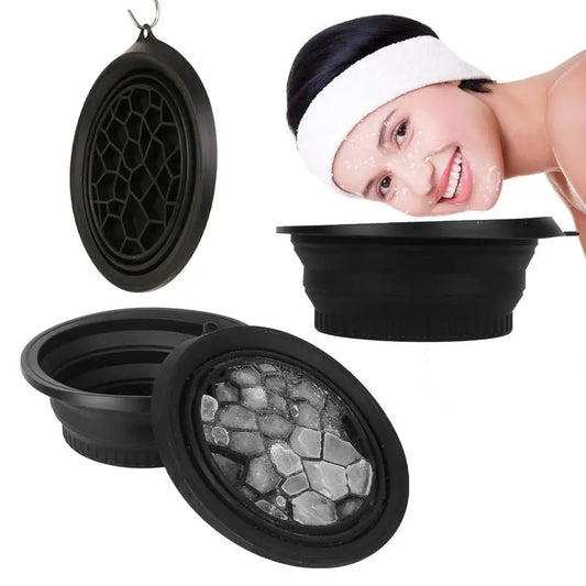 Foldable Ice Bath Facial Bowl - Cooling Beauty Tool