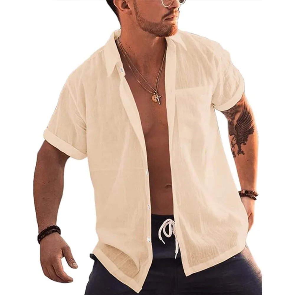 Coastal Cotton Button-Up