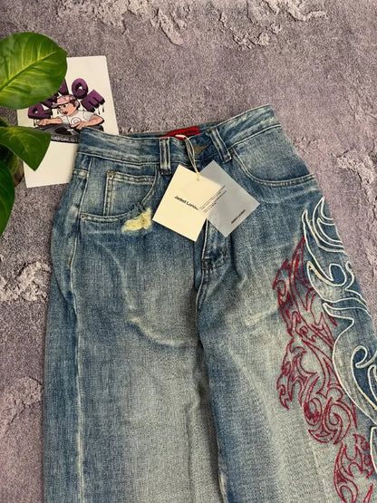 Y2K Loose Fit Denim Jeans – Casual Streetwear Style