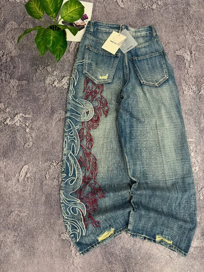 Y2K Loose Fit Denim Jeans – Casual Streetwear Style