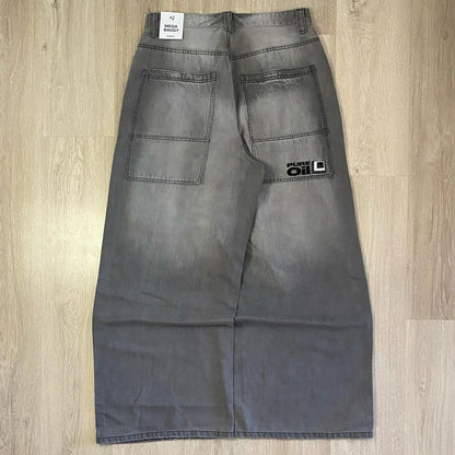 Y2K Loose Fit Denim Jeans – Casual Streetwear Style