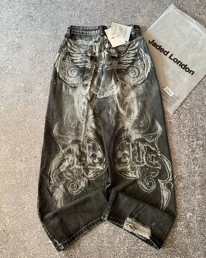 Y2K Loose Fit Denim Jeans – Casual Streetwear Style